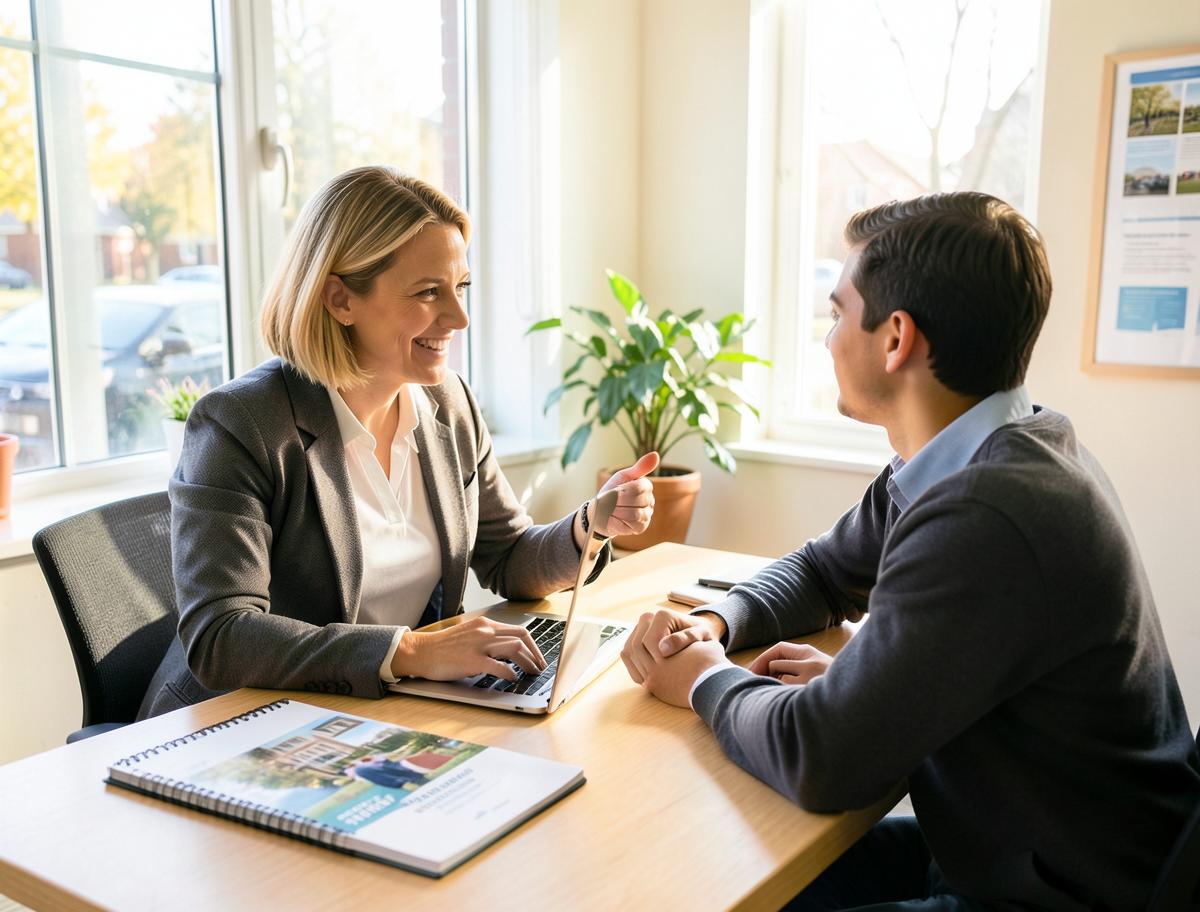 Nick Brisson consulting with a student